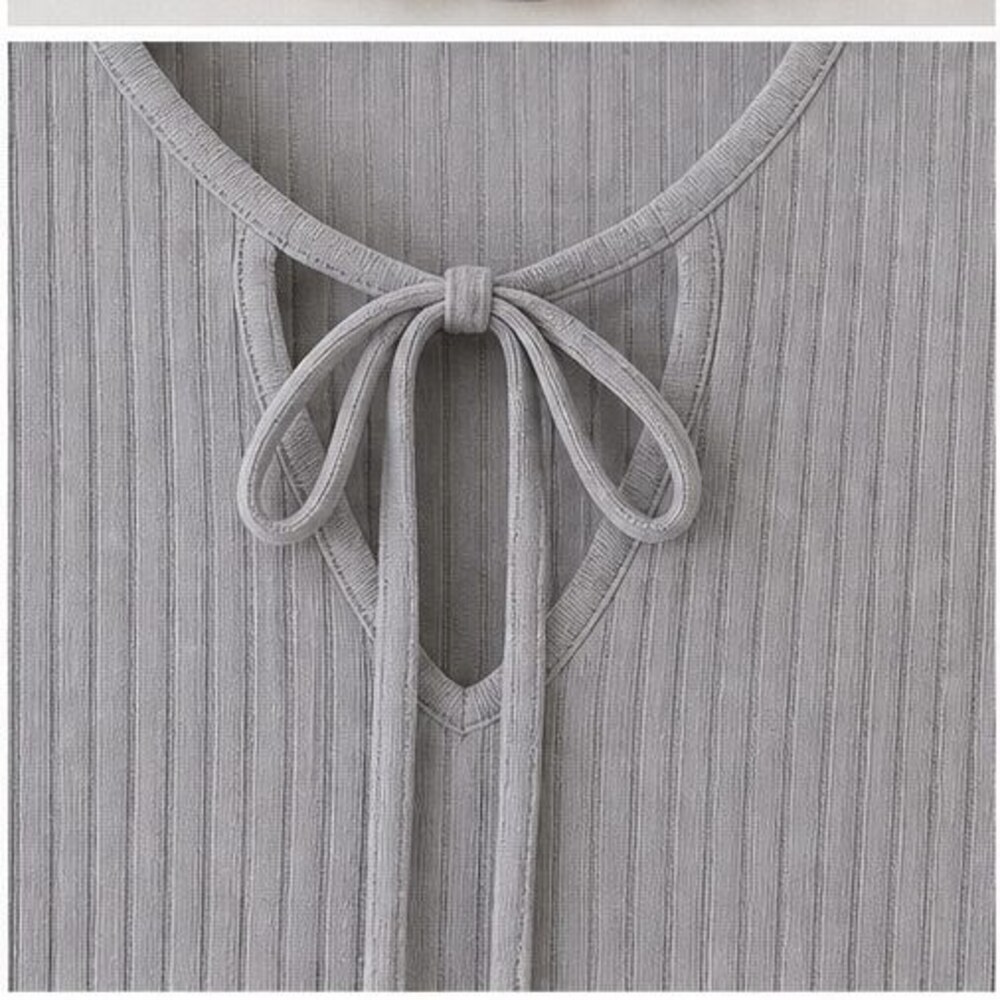 Gray Ruffle Blouse - Picture 4 of 6
